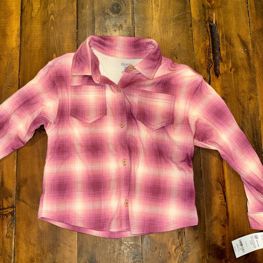 OshKosh B'gosh Purple Plaid Shirt